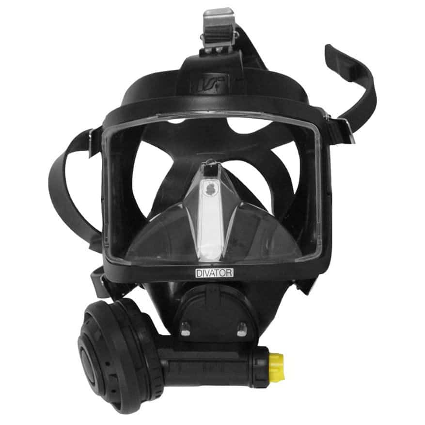 DIVATOR BLACK NR Interspiro Divator Full Face Mask - Small - Image 1